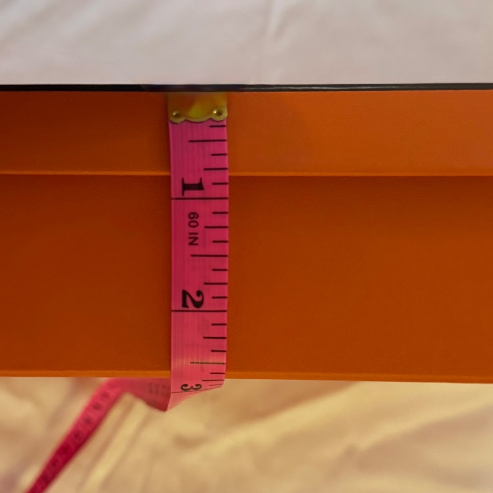 Empty Hermes Orange Rectangular Box With Original… - image 5